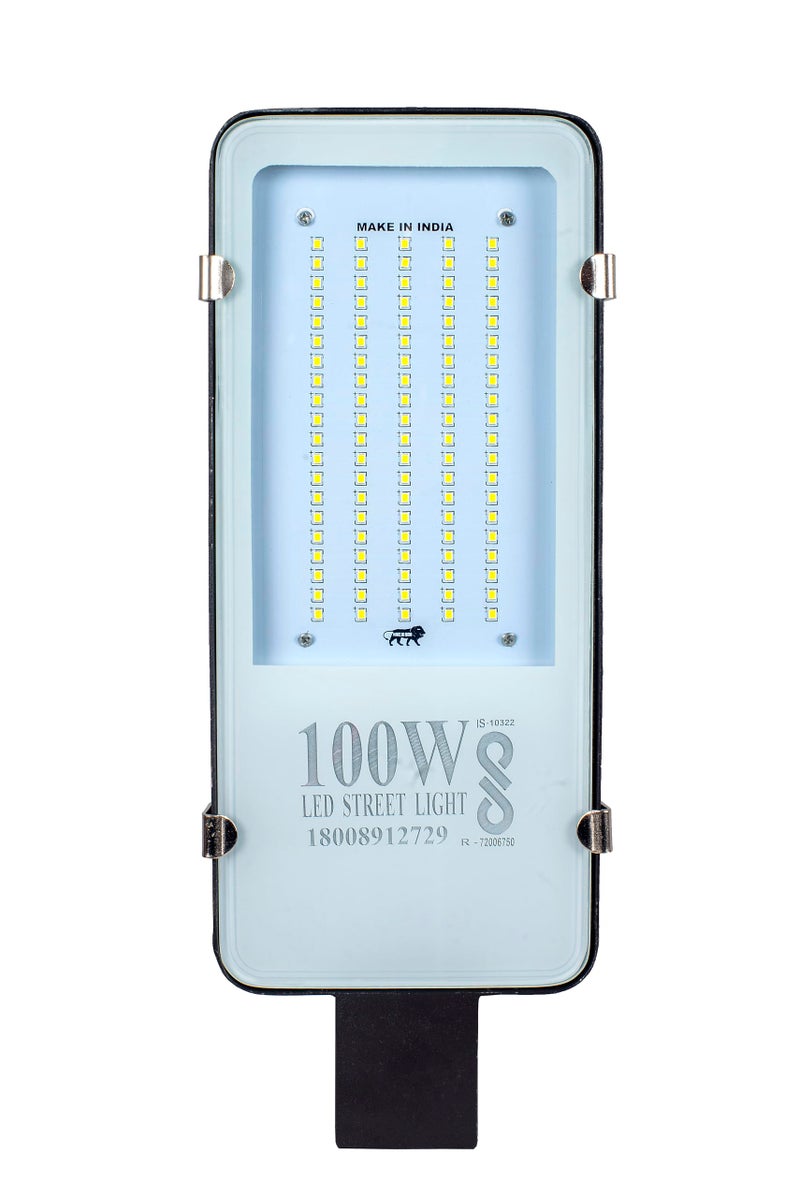 PE 100 Watts BIS Approved LED Street Light Waterproof IP65 Full Aluminium Body, 140 Per watt Lumens with 2 Year Warranty - Image 1
