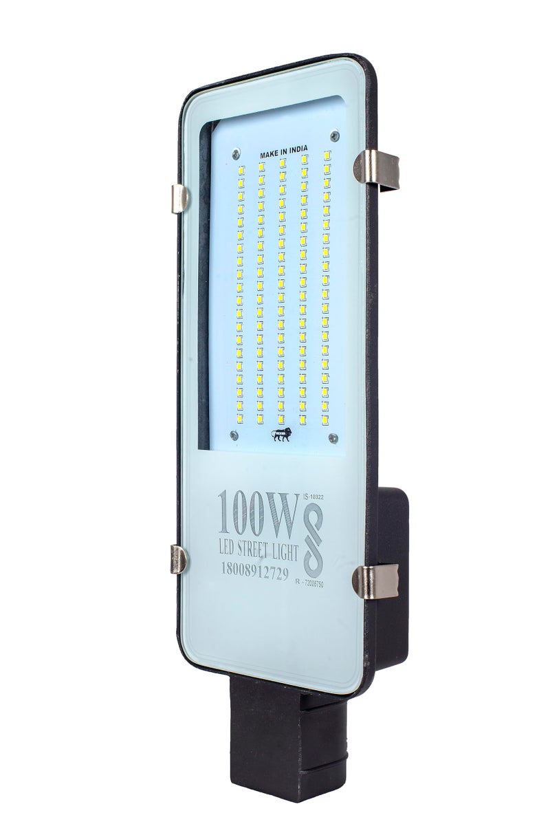 PE 100 Watts BIS Approved LED Street Light Waterproof IP65 Full Aluminium Body, 140 Per watt Lumens with 2 Year Warranty - Image 2