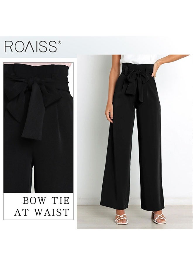 Women's High Waisted Flared Pants Summer Fashion Lightweight Blazer Pants Elastic Waistband Zippered Open And Close Cropped Pant - pzsku/ZE4F6E8E5B86E2128AB66Z/45/_/1721889391/945841b0-2d3a-4820-a7bc-3770ba73626d