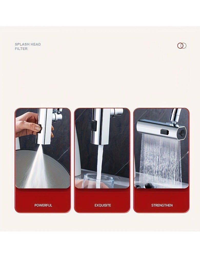 1pc Multifunctional Faucet Adapter Faucet, Bathroom Washbasin Faucet, Sink Faucet Replacement Accessories, Home Essential - Image 5