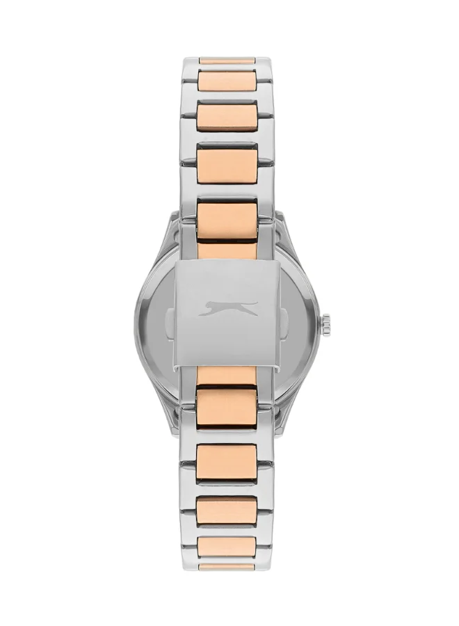 Slazenger SLAZENGER Women's Watch, Multi Function Display and Metal Strap - SL.9.2229.4.02, Two Tone