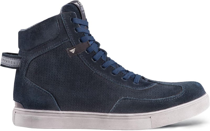 SHIMA SX-2 Evo Motorcycle Riding Shoes Men Boots Ventilated Leather Street Summer Suede Sport Stealth Touring Shoe Moto Footwear Bikers Powersports (Mens, Blue, 11.5) - Image 2
