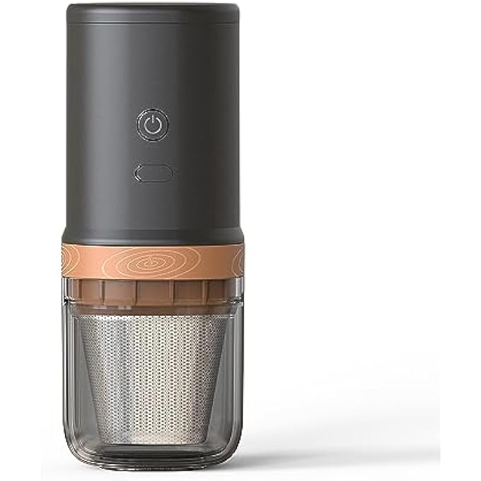 Eacam Electric Burr Coffee Grinder 25 Gears Adjustable 24W Portable Usb Rechargeable Burr Mill Coffee Bean Grinder With Stainless Steel Core Cleaning Brush For Espresso French Press Drip Coffee - Image 2