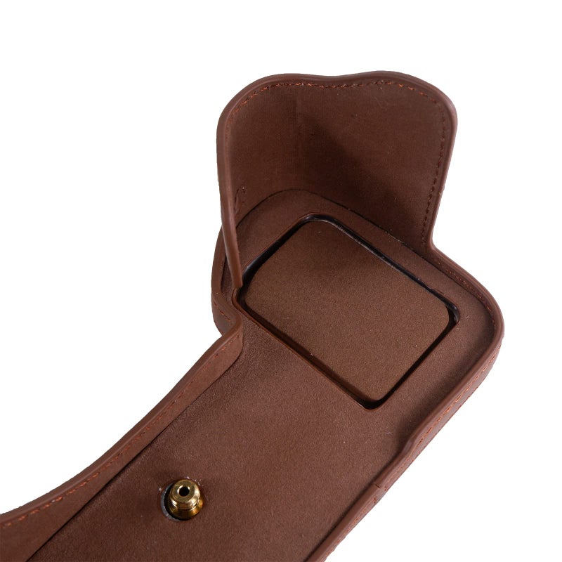 Rieibi Alpha 7 IV Camera Case, PU Leather Half Case for Sony a7 IV a7S III A1 Digital Camera, Protective Case for Sony A7M4 A7SM3 Alpha 1 A7IV - Image 2