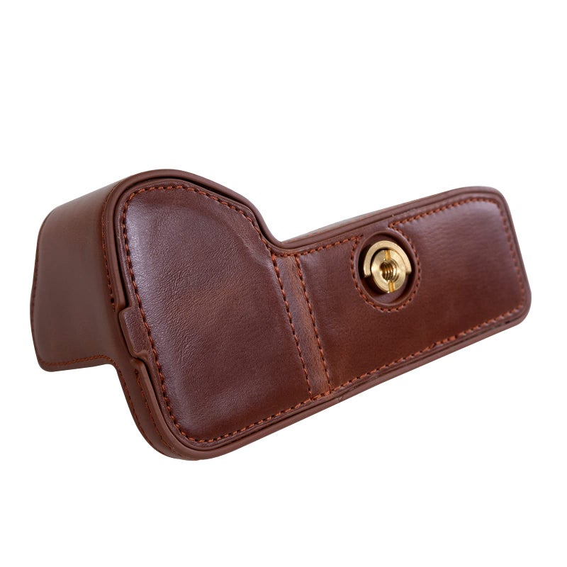 Rieibi Alpha 7 IV Camera Case, PU Leather Half Case for Sony a7 IV a7S III A1 Digital Camera, Protective Case for Sony A7M4 A7SM3 Alpha 1 A7IV - Image 3