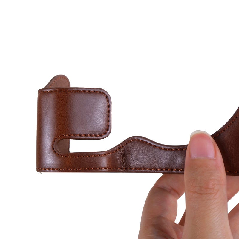 Rieibi Alpha 7 IV Camera Case, PU Leather Half Case for Sony a7 IV a7S III A1 Digital Camera, Protective Case for Sony A7M4 A7SM3 Alpha 1 A7IV - Image 5