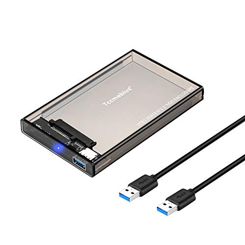 Tccmebius 2.5'' Hard Drive Enclosure USB 3.0 to SATA HDD External Case Housing for 2.5 Inch 9.5mm 7mm SATA III HDD SSD Up to 6TB, Tool-Free, Support UASP, Automatic Sleep Function (TCC-S9) - Image 1