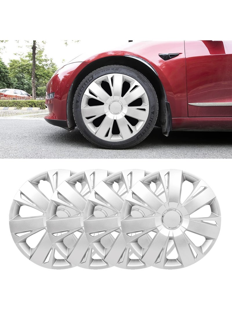 Generic 15 Inch Automotive Hub Wheel Cap with Universal  Wheel Hubcaps Set of 4 Pcs  Snap-On Rings Wheel Cover - WJ-5077-A-15  - Image 1