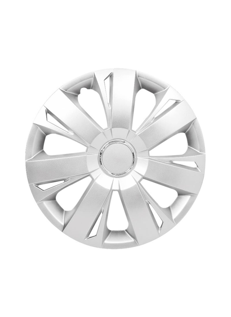 Generic 15 Inch Automotive Hub Wheel Cap with Universal  Wheel Hubcaps Set of 4 Pcs  Snap-On Rings Wheel Cover - WJ-5077-A-15  - Image 5