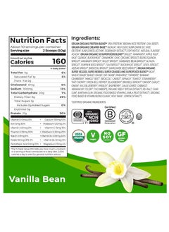 Orgain Orgain Organic Protein  50 Superfoods Protein Powder Vanilla Bean 18oz (1.12lb) 510g  - Image 2