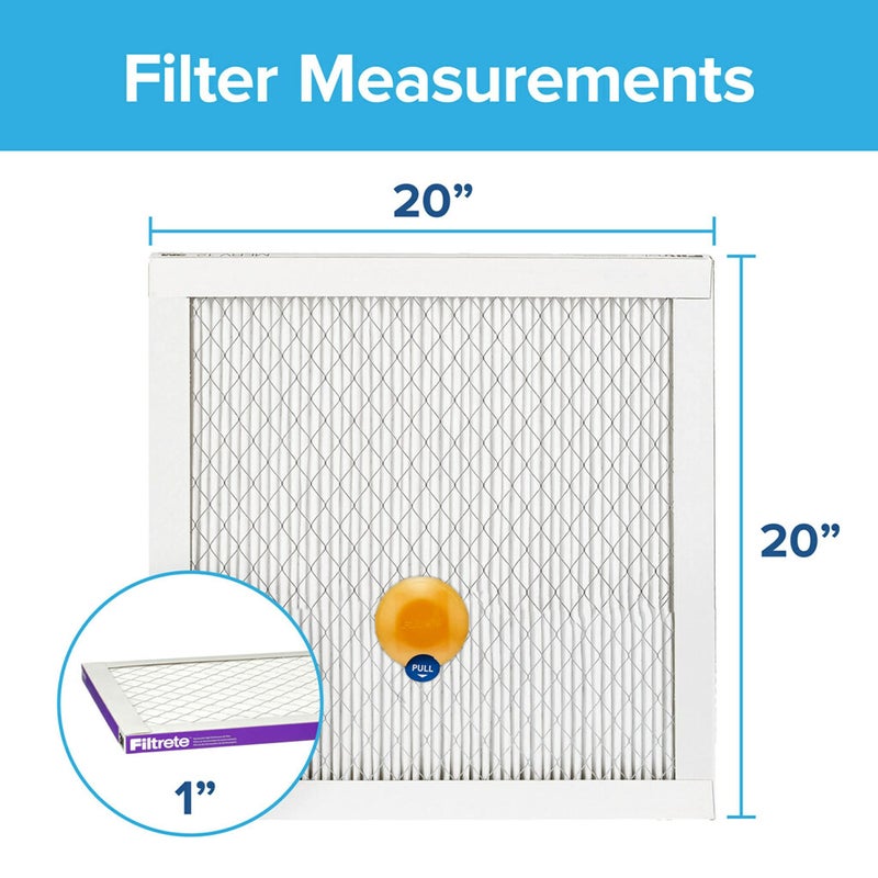 Filtrete 20x20x1 AC Furnace SMART Air Filter, MERV 12, MPR 1500, Track Filter Life With Bluetooth Enabled Sensor, CERTIFIED asthma & allergy friendly, 2-Pack (Actual Size 19.719x19.719x0.78 in) - Image 2