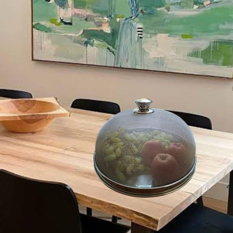 Damurhu Pure Stainless Steel Net Dish CoverMultipurpose 304 Food Grade Mesh Dome Food Cover FoodFruitsVegetables Dome Cover Net 8 NO 8 x 8 x 47 INCH Set of 1 PCS  - Image 5