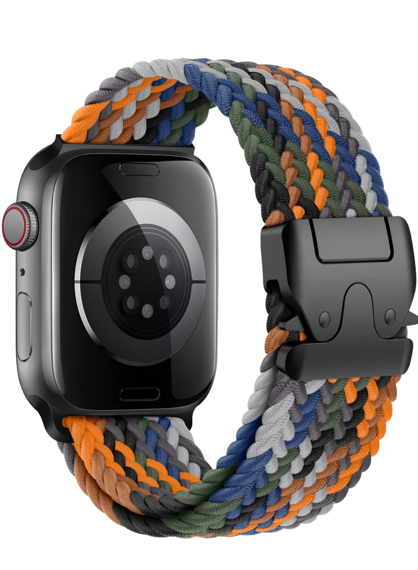 Compatible for Apple Watch Band 42mm 41mm 40mm 38mm Elastic Nylon Braided Secure & Comfortable Stretchy Strap for Women Men,Parachute Buckle Bands for iWatch Series 11 10 9 8 7 6 5 4 3 SE Cowboys