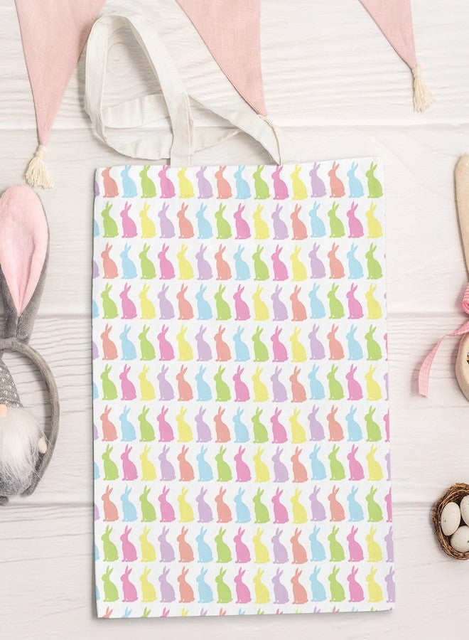 Whaline 12Pcs Easter Cotton Fabric Bundles 18 x 22 Inch Easter Bunny Egg Carrot Printed Fat Quarters Happy Easter Quilting Patchwork Squares Sewing Fabrics for DIY Handmade Crafting Home Party Decor - Image 5