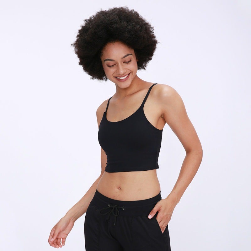 Beauty Back Yoga Vest Women With Chest Pad Lulu Sling Sports Bra Yoga Clothes Top Women - Image 5