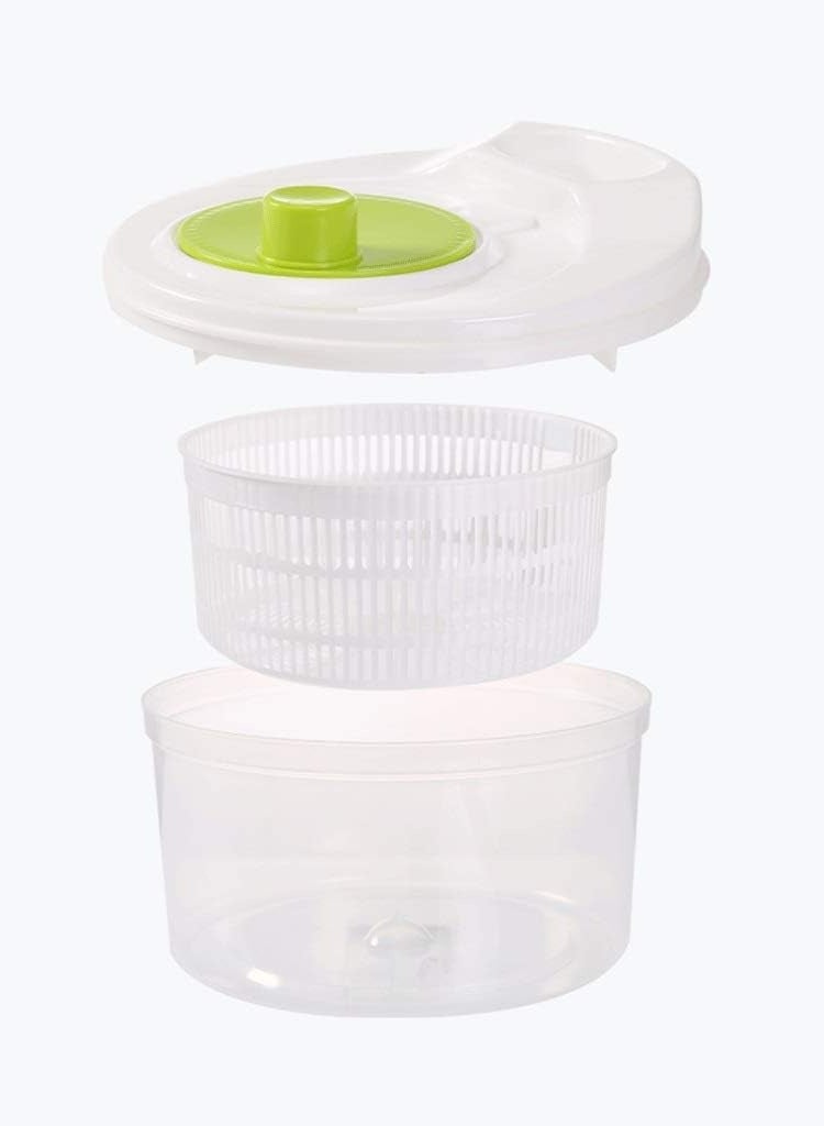 داي الة تجفيف الخضروات الدوارة الة تجفيف السلطة المنزلية، الة تجفيف يدوية للسلطة والخضروات، مجفف دوار - Image 1