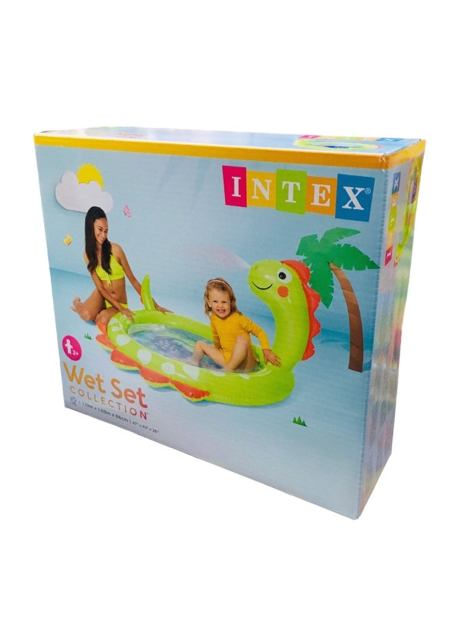 Inflatable Dinosaur Spray Kiddie Pool Multicolour 47 x 43 x 26 cm 80141