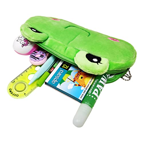 PARTEET Combo Pack of 1 Soft Pouch, 1 Scale, 1 Glue, 1 Eraser, 1 Sharpner, 1 Lead Pencil with Extra Leads, 12Pc Crayons Colour for Kids (Combo Pack of 7 Items) - Image 4