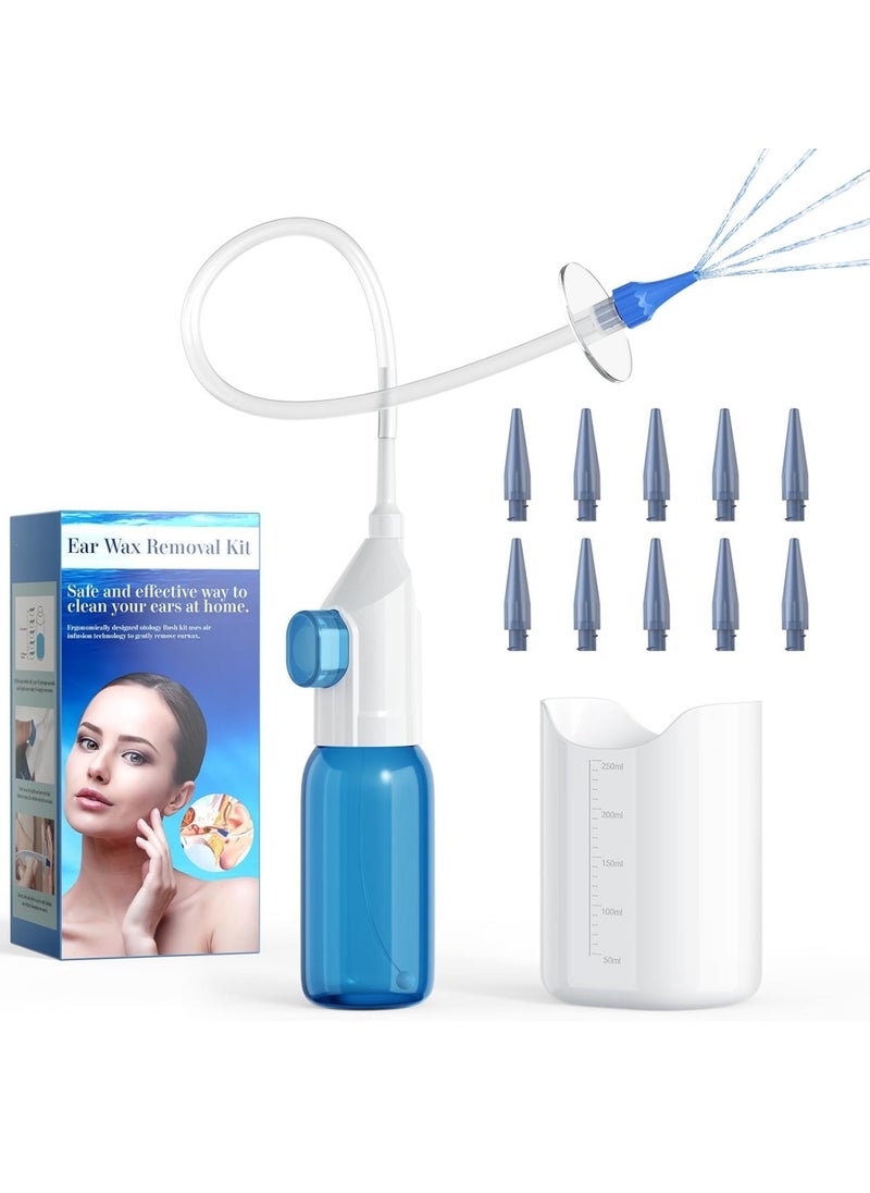 Ru syanl Ear Wax Removal Tool Ear Cleaning Kit Manual Ear Irrigation Flushing System Safe and Effective to Clean Ear Built Up Wax  - Image 1