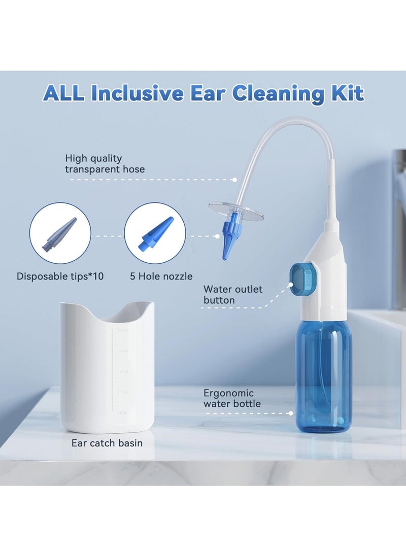 Ru syanl Ear Wax Removal Tool Ear Cleaning Kit Manual Ear Irrigation Flushing System Safe and Effective to Clean Ear Built Up Wax  - Image 2