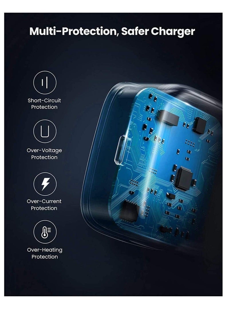 Type C Fast Charger PD 20W Power Adapter for iPhone 13 12 11 14 Series Plug PD Power Adapter Wall Plug Compatible with iPhone 14 13 13pro 12 Pro Max 12 Mini SE White - Image 2