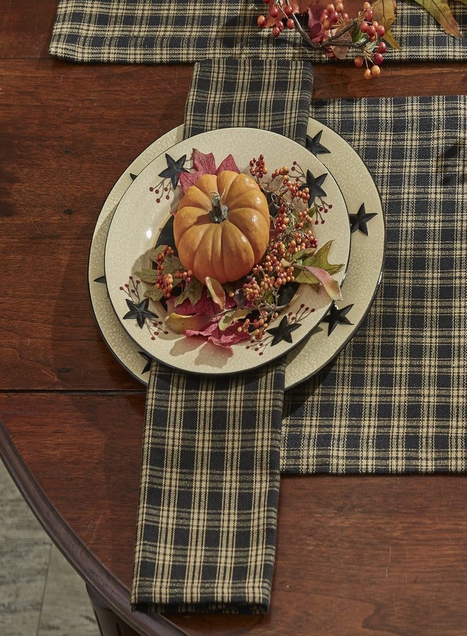 Park Designs Sturbridge Kitchen Black Napkin - Image 2