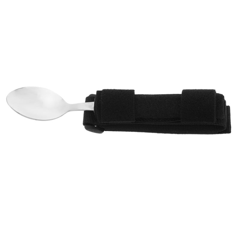 Stainless Steel Adaptive Eating Utensils For Weak Grip 17 5 X 3 00 X 3 00 CM Self Feeding Assistive Device - Image 2