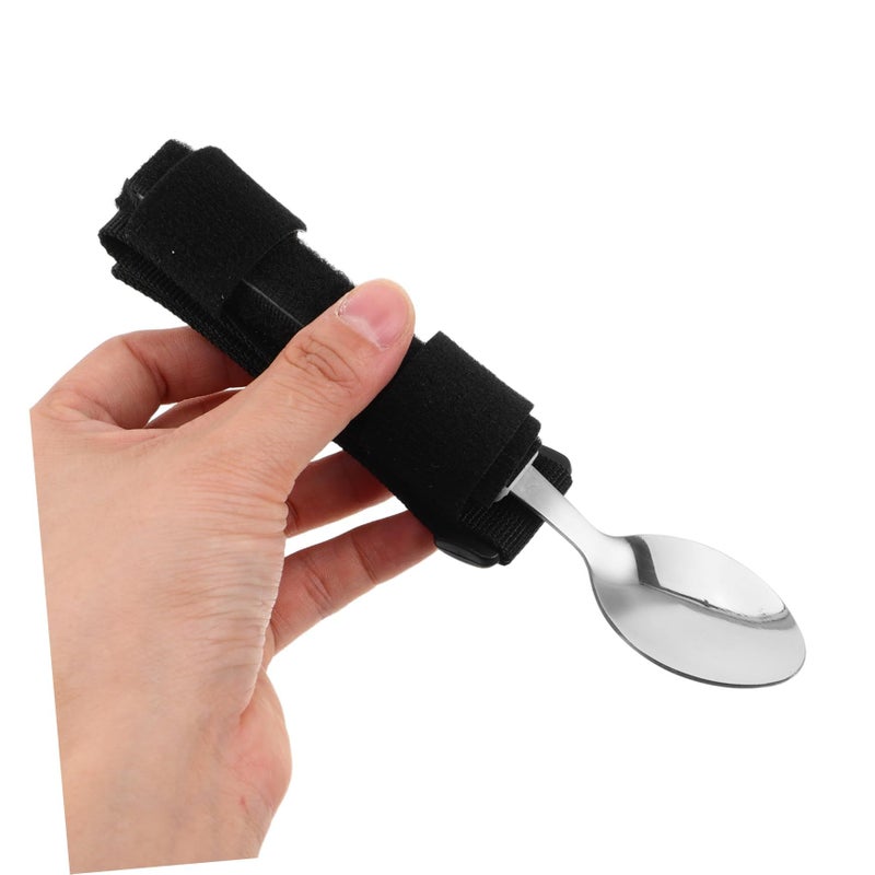 Stainless Steel Adaptive Eating Utensils For Weak Grip 17 5 X 3 00 X 3 00 CM Self Feeding Assistive Device - Image 5