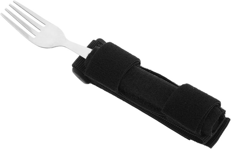 Stainless Steel Adaptive Eating Utensils For Weak Grip 17 5 X 3 00 X 3 00 CM Self Feeding Assistive Device - Image 1
