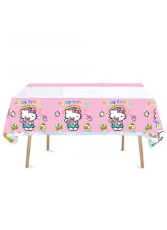 Generic New Pink KT Cat Birthday Party Tableware Set Tablecloth 1P-KT cat 