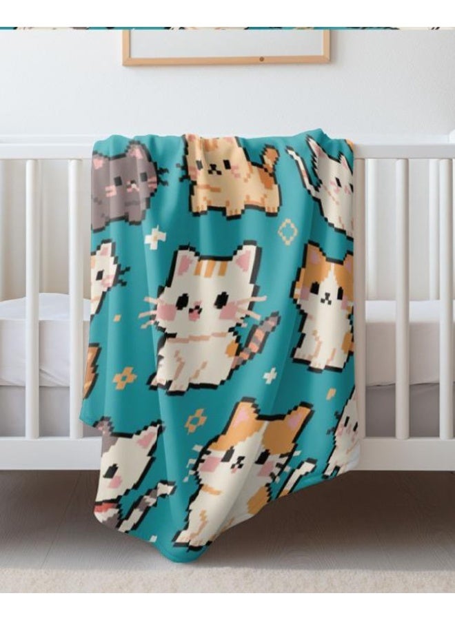 general Baby and children's cartoon flannel thin blanket (warm and comfortable, suitable for sleep, game use) 70cm*100cm - 609 - Image 1