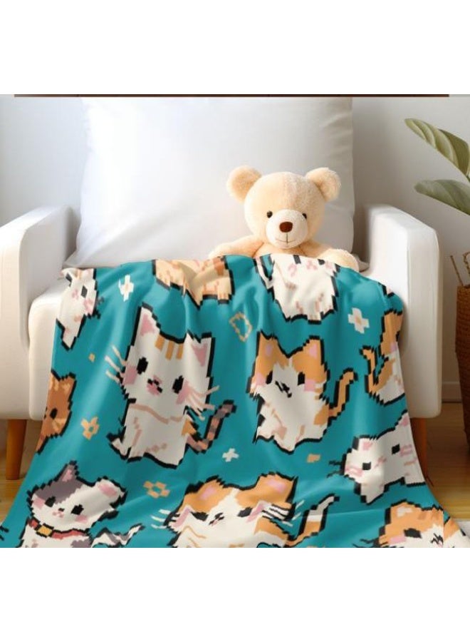 general Baby and children's cartoon flannel thin blanket (warm and comfortable, suitable for sleep, game use) 70cm*100cm - 609 - Image 4