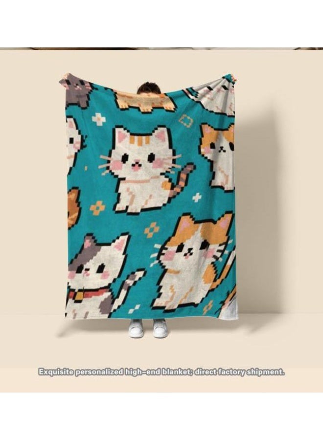 general Baby and children's cartoon flannel thin blanket (warm and comfortable, suitable for sleep, game use) 70cm*100cm - 609 - Image 2