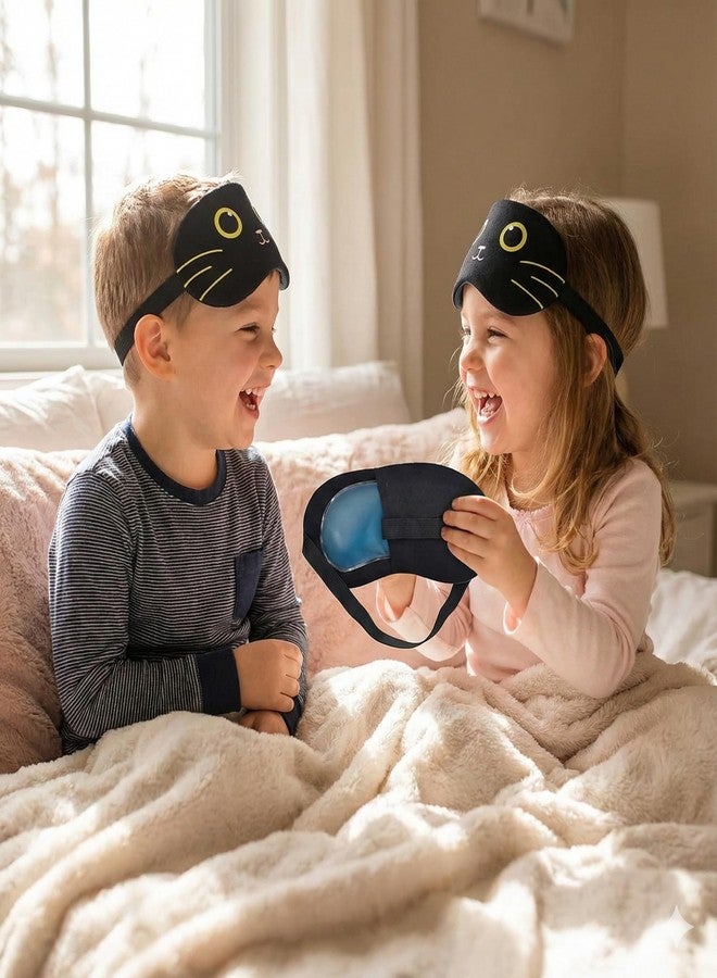 SONEEV MART Cooling Gel Eye Mask for Sleeping – Soft Blackout Sleep Mask for Kids, Women & Men – Cold Therapy Compress for Puffy Eyes, Dark Circles, Migraines & Travel Nap - Image 5