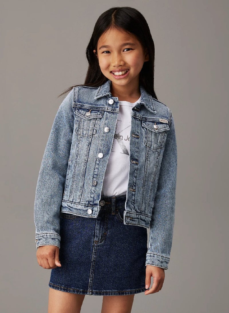 Calvin Klein Jeans Slim Denim Trucker Jacket - Image 1