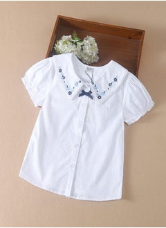 Flower Embroidered Summer Short Sleeve Blouse For Girls - pzsku/ZE4F8334BA8F4D531B2BBZ/45/_/1735563905/7896ed1c-5362-4418-b6f4-06798458f899