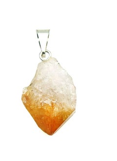 REBUY REBUY Citrine Pendant Handmade Natural Irregular Crystal Raw Gemstone Pendant Necklace  - Image 1