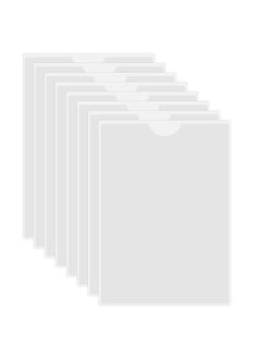 Excefore Self-Adhesive Pocket, 8 pcs Card Plastic Pocket Holder, for Labelling and Identifying Boxes, Folders, and Documents (Inner Size:14.8 * 21cm)  - Image 1
