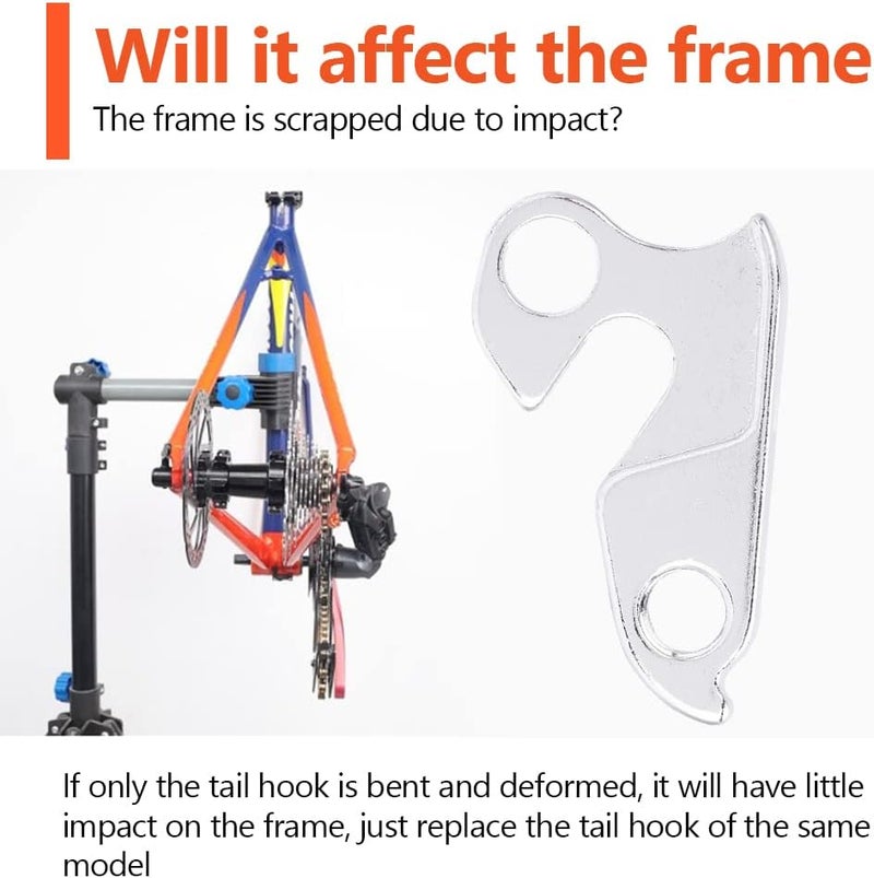 comfrt Rear Gear Mech Derailleur Hanger Aluminium Alloy Derailleur Hanger Tail Hook Drop Out Adapter for Mountain Bike - Image 4