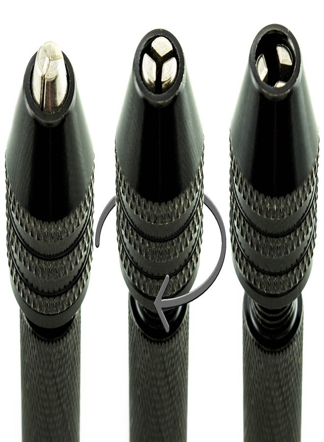 باستكس مثقاب يدوي دقيق من باستكس مزود برؤوس لولبية - مجموعة من ١١ قطعة. مثالي للنماذج والهوايات. - Image 4