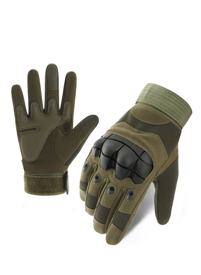 Generic Men's Tactical Gloves, Touchscreen Motorcycle Gloves with Hard Shell and Palm Padding, Suitable for: Sports, Motorcycle, Bicycle, Paintball, Hunting, Hiking, Camping, Rock Climbing - XL  - Image 1