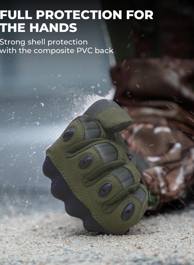 Generic Men's Tactical Gloves, Touchscreen Motorcycle Gloves with Hard Shell and Palm Padding, Suitable for: Sports, Motorcycle, Bicycle, Paintball, Hunting, Hiking, Camping, Rock Climbing - XL  - Image 2
