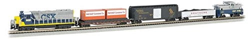 Bachmann Trains - Freightmaster Ready To Run 60 Piece Electric Train Set - N Scale,Silver , 0.5 Liters - Image 1