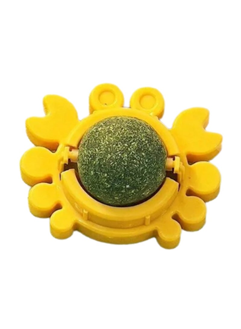 Interactive Wall/Rotating Cat Toy 360° That Can Be Licked, Shredded or Chewed, Catnip Snack for Cleaning Teeth