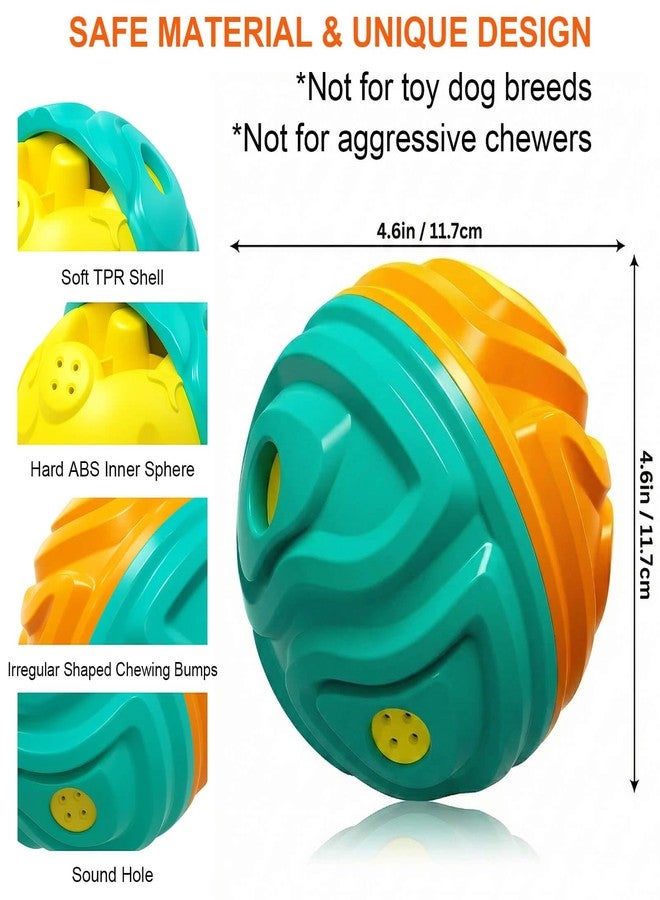 Lalolee Dog Balls for Aggressive Chewers, Squeaky Interactive Dog Ball Jolly Toy, for Medium and Small Dogs Toys Indoor or Outdoor Herding Playing, Keep Them Busy (Blue Orange) - Image 3