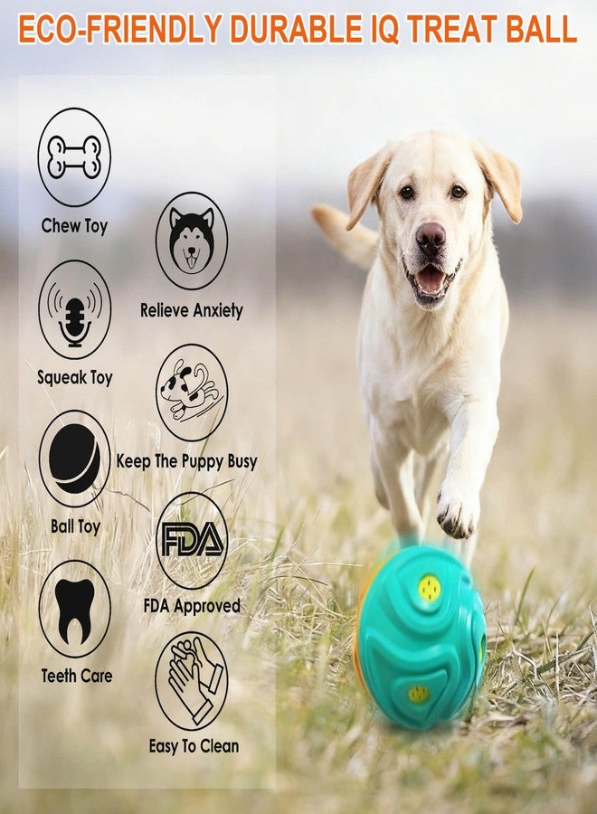Lalolee Dog Balls for Aggressive Chewers, Squeaky Interactive Dog Ball Jolly Toy, for Medium and Small Dogs Toys Indoor or Outdoor Herding Playing, Keep Them Busy (Blue Orange) - Image 5
