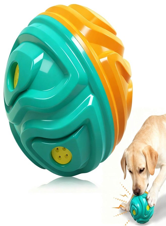Lalolee Dog Balls for Aggressive Chewers, Squeaky Interactive Dog Ball Jolly Toy, for Medium and Small Dogs Toys Indoor or Outdoor Herding Playing, Keep Them Busy (Blue Orange) - Image 1
