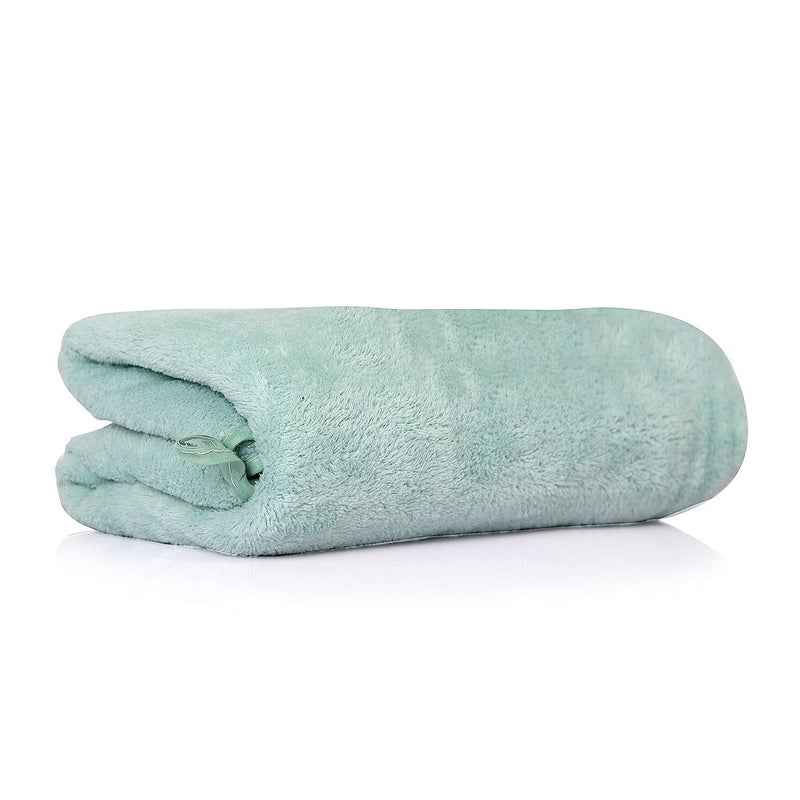 Glivary Microfiber Large 300 TC Bath Towels | (70X140) Extra Soft Plush & Quick Dry High Absorbency Large Size Towels For Bathing (Pista Green) - Image 5