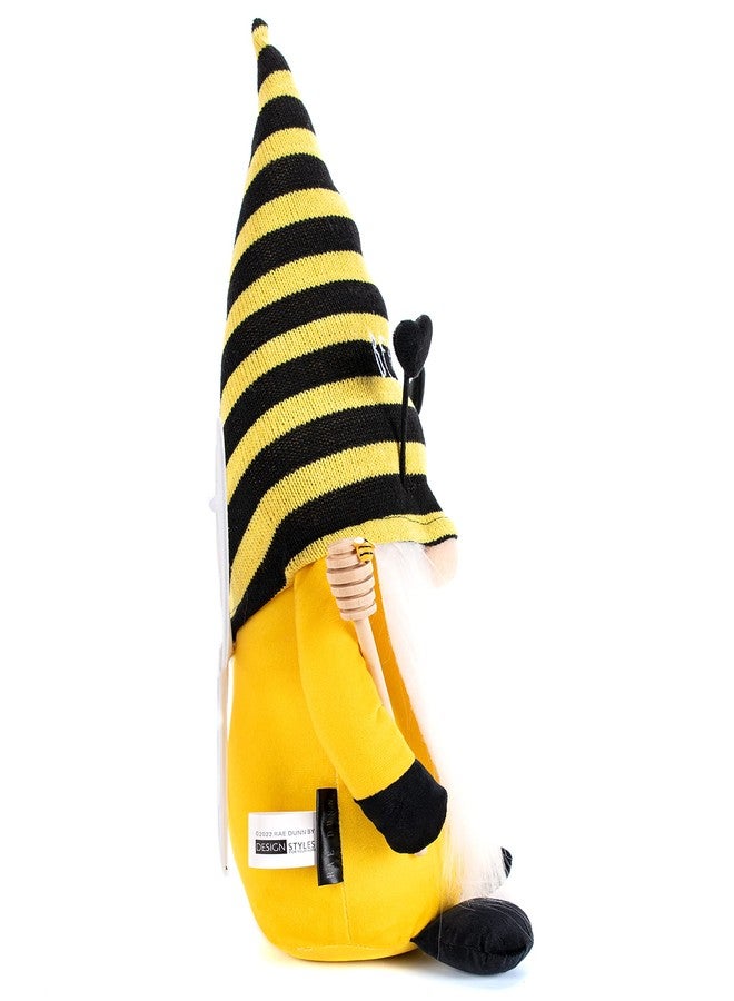 Rae Dunn Bee Gnome - Honey Decor - Decorations for Home & Office - Bumble Farmhouse Kitchen - Stuffed Plush Shelf Figurines - Gifts - Bee Kind - Image 2