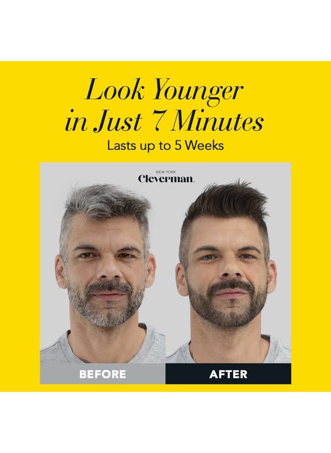 CLEVERMAN - Jet Black Hair & Beard Dye for Men, All-in-One Reusable Kit - Permanent, Ammonia-Free, Professional-Quality and Natural-Looking Gray Coverage for Hair, Beard & Mustache - Image 1